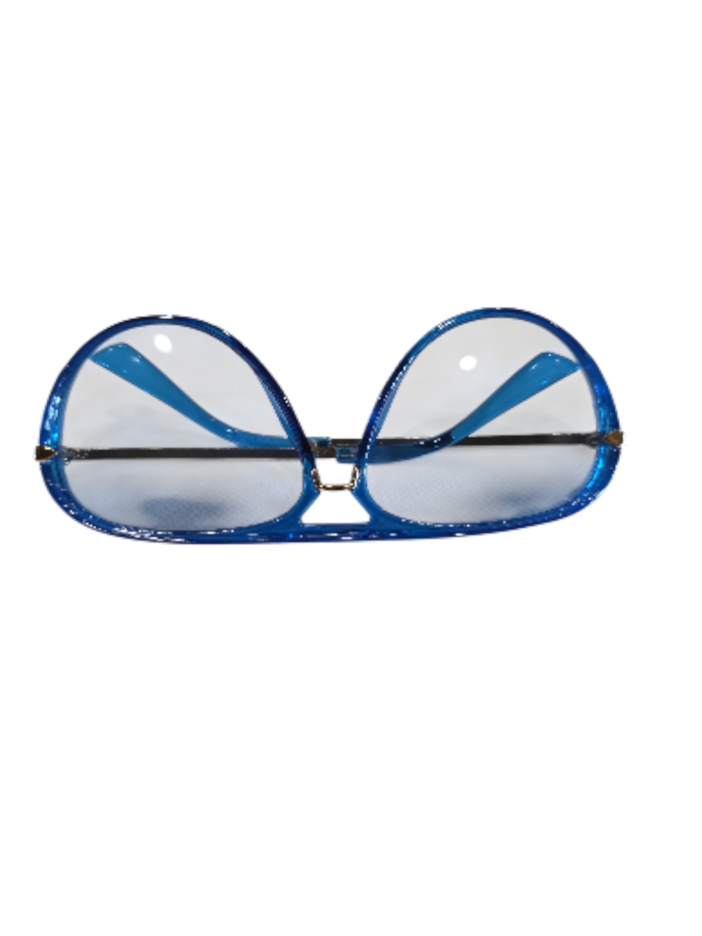 Urban Crest Blue Transparent Oversized Sunglasses